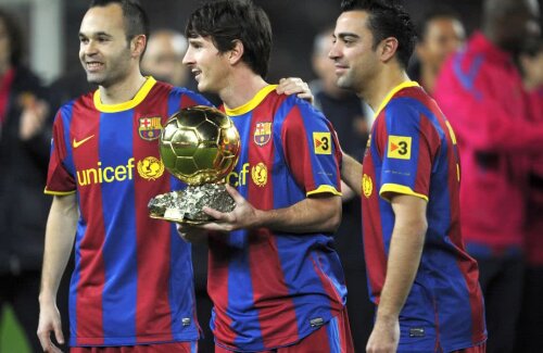 Andres Iniesta, Lionel Messi, Xavi Hernandez
(foto: Guliver/Getty Images)