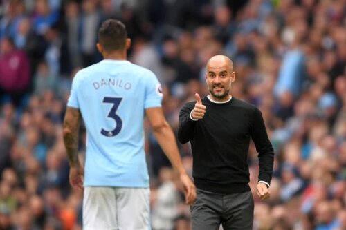 Pep Guardiola și Danilo FOTO: Guliver/GettyImages