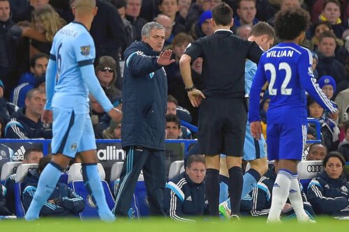 Jose Mourinho și Mark Clattenburg FOTO: Guliver/GettyImages