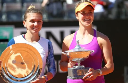 Simona Halep și Elina Svitolina după finala din 2017 // FOTO: Guliver/GettyImage