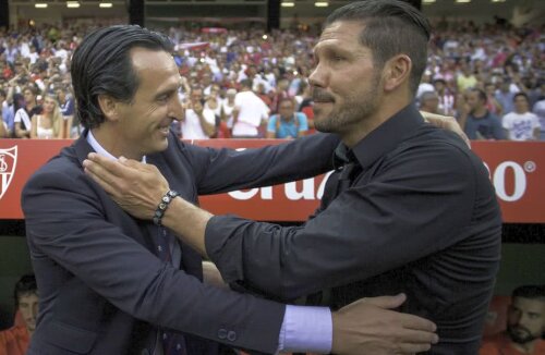 Unai Emery, în stânga // FOTO: Guliver/GettyImages