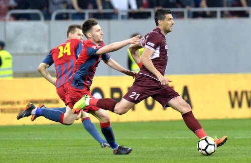 În sezonul regulat, derby-urile Rapid - Steaua s-au terminat 1-1 și 3-1 // FOTO: Cristi Preda