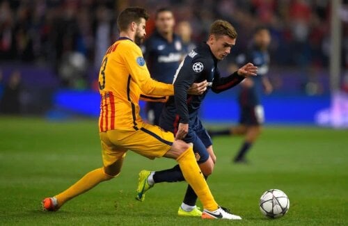 Gerard Pique vs. Antoine Griezmann
(foto: Guliver/Getty Images)