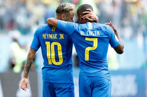 Neymar și Douglas Costa, foto: reuters