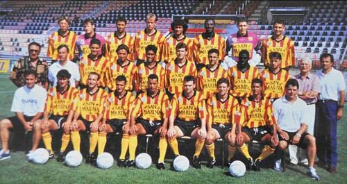 Echipa FC Martigues din perioada în care evolua în prima ligă franceză