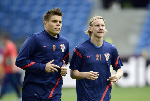 Vukojevici (stânga) și Vida (dreapta) au jucat împreună la Euro 2012 (foto: Guliver/GettyImages)