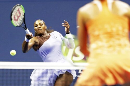 Serena Williams în meciul ei din semifinale cu Sevastova, foto: reuters
