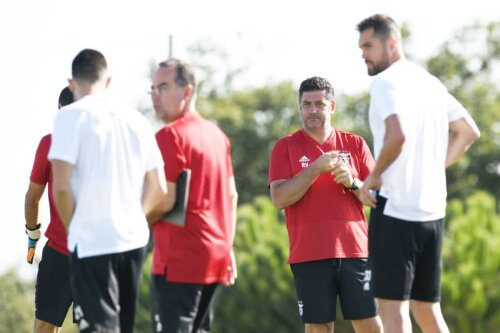 Rui Vitoria, antrenorul celor de la Benfica, își poate vedea munca compromisă FOTO: Guliver/GettyImages