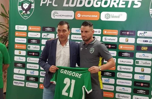 Dragoș Grigore, pe 5 iunie, la prezentarea oficială la Ludogoreț