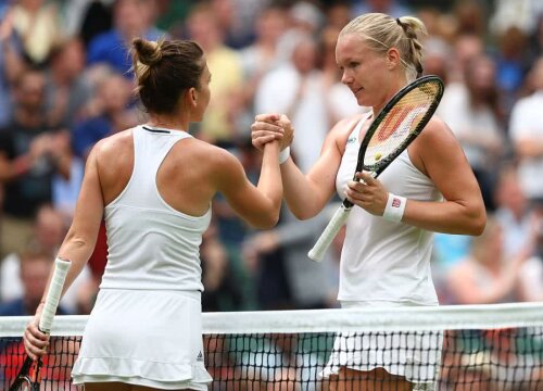 Bertens, după înfruntare cu Halep, de la Wimbledon 2016 FOTO: Guliver/GettyImages