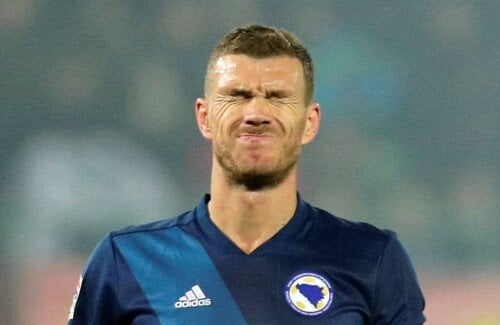 Edin Dzeko are 55 de goluri și 99 de selecții în naționala Bosniei // FOTO: Reuters