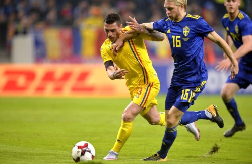 România a învins Suedia, 1-0, într-un amical jucat în martie, partidă în care suedezii au folosit numeroase rezerve // foto: Raed Krishan