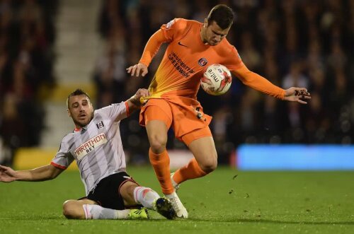 George Țucudean, în timpul unui duel cu Fulham FOTO: Guliver/GettyImages