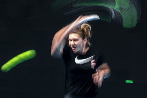 Simona Halep, antrenându-se pentru Australian Open, foto: Guliver/gettyimages