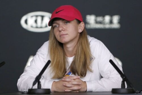 Simona Halep, la conferința de presă de dinaintea Australian Open // FOTO: Guliver/GettyImages