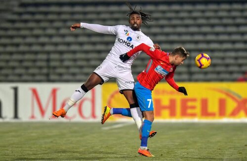 Fortes a marcat în ultima întâlnire din campionat între FCSB și Gaz Metan, 2-1 pentru bucureșteni FOTO Raed Krishan