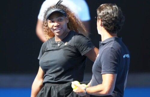 Serena Williams și Patrick Mouratoglou FOTO: Guliver/GettyImages