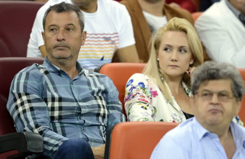 Mircea Rednic și Luana Rednic la un meci pe Arena Națională