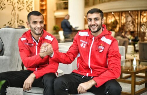 Reda Jaadi și Mattia Montini se au ca frații la Dinamo. foto: Raed Krishan (GSP)