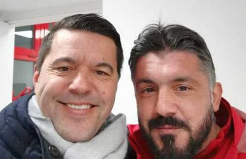 Contra și Gattuso au fost colegi la AC Milan