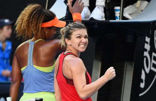 Simona Halep a învins-o pe Naomi Osaka, 6-3, 6-2, în optimile de finală de la Australian Open 2018 // FOTO: Guliver/Getty Images