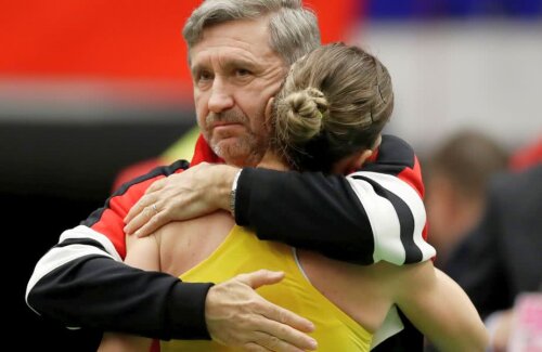 Simona Halep și Florin Segărceanu // FOTO: Reuters