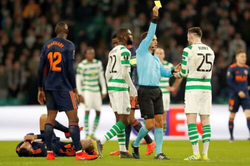 Ovidiu Hațegan a arbitrat partida Celtic-Valencia