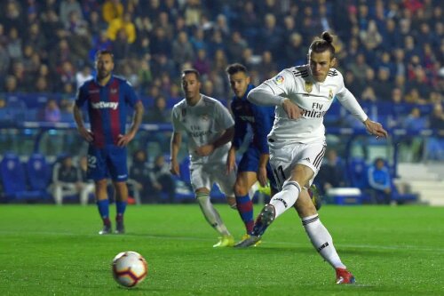 Gareth Bale a fost decisiv în victoria cu Levante, 2-1 // Sursă foto: Guliver/Getty Images