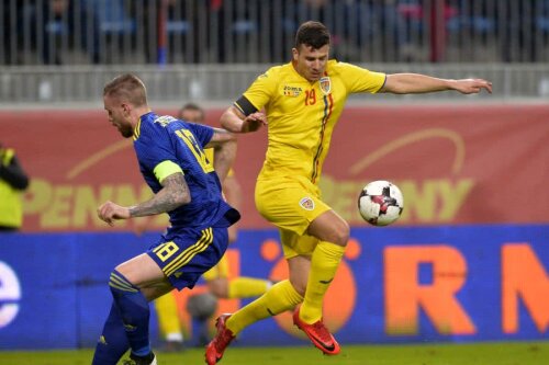 În urmă cu un an, Țucudean și compania au depășit Suedia cu 1-0 într-un amical disputat la Craiova // FOTO: Raed Krishan