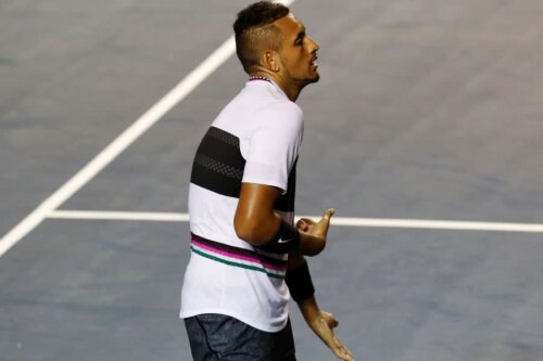 Nick Kyrgios, în timpul semifinalei de la Acapulco împotriva lui Jogn Isner // FOTO: Reuters