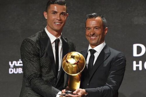 Cristiano Ronaldo, alături de impresarul Jorge Mendes