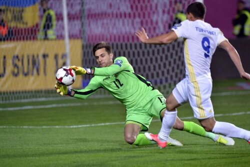 Ciprian a fost titular în poarta României în 11 din cele 14 jocuri cu Contra selecționer