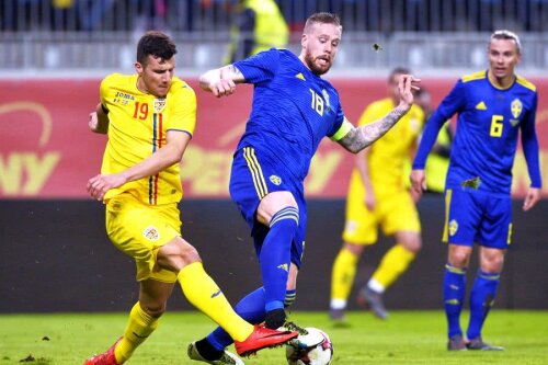 Salariile anuale cumulate ale titularilor suedezi ajung la 17,35 milioane de euro. ”Tricolorii” cu care Contra ar urma să înceapă campania pentru Euro 2020 câștigă doar 8,69 milioane euro pe sezon // FOTO: GSP