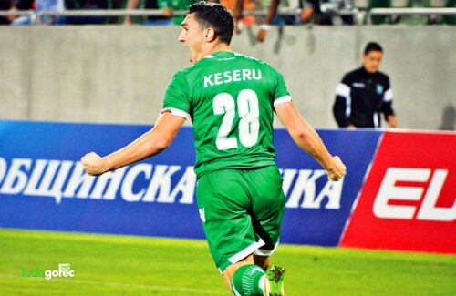 Claudiu Keșeru a înscris din nou pentru Ludogoreț