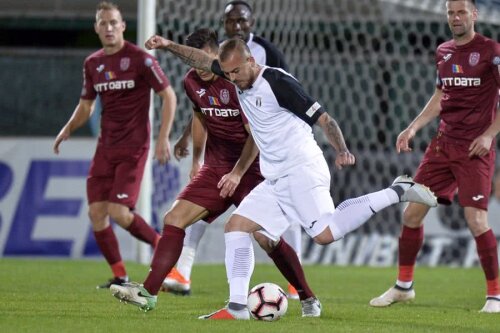 Denis Alibec va fi mai mult ca sigur pe teren în derby-ul cu FCSB // FOTO: GSP