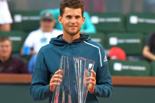 Dominic Thiem s-a impus la Indian Wells în fața lui Roger Federer // FOTO: Reuters