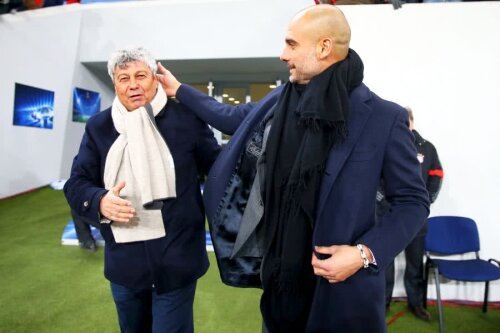 Mircea Lucescu și Pep Guardiola // FOTO: Guliver/Getty Images