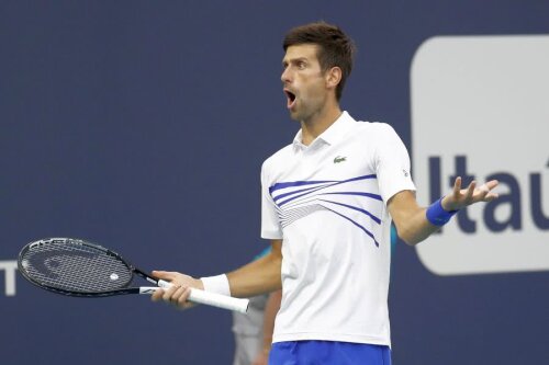 Novak Djokovic s-a contrat cu arbitrul în meciul cu Delbonis // FOTO: Reuters