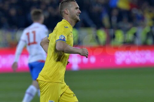 George Pușcaș a înscris superb în meciul cu Insulele Feroe, câștigat cu 4-1 // FOTO: Cristi Preda