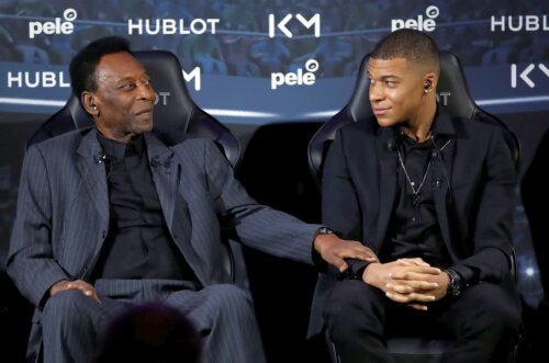 Pele și Kylian Mbappe