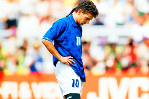 Roberto Baggio a ratat la penalty-uri în finala cu Brazilia din 1994, pierdută la loteria penalty-urilor // FOTO: Guliver/Getty Images