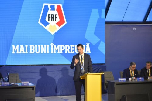 Răzvan Burleanu a defilat la Adunarea Generală în fața unor votanți obedienți și a noii sigle FRF