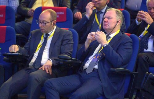 Bjorn Vassallo, director FIFA pentru Europa, și Karl-Erik Nilsson, prim-vicepreședinte UEFA // Foto: Cristi Preda