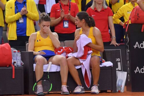 Simona Halep și Monica Niculescu // FOTO: Raed Krishan