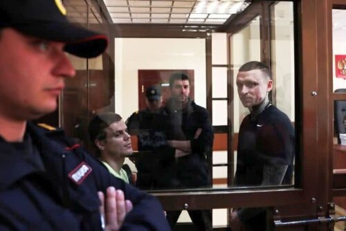 Kokorin și Mamaev (dreapta), la tribunal, în 