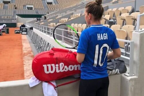 Simona Halep, în tricoul Viitorului la Roland Garros // FOTO: Instagram Simona Halep