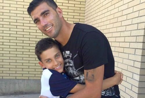 Jose Antonio Reyes și fiul său