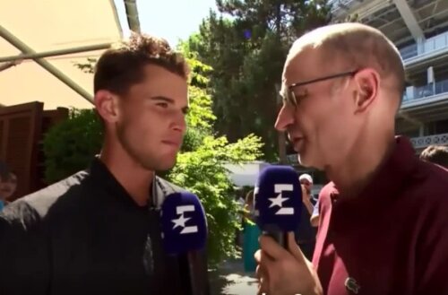 FOTO: Captură Eurosport // Dominic Thiem, despre situația cu Serena Williams