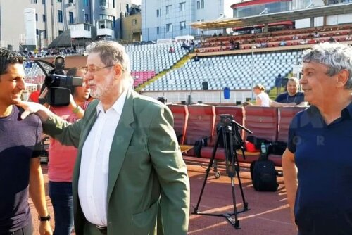 Cornel Dinu, Răzvan Lucescu și Mircea Lucescu // FOTO: Eduard Apostol