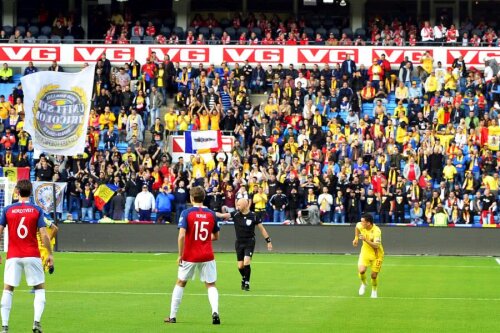 România a fost susținută la Oslo de aproximativ 800 de fani // FOTO: Cristi Preda